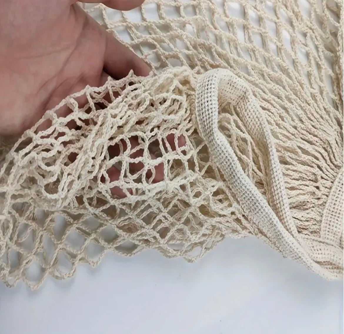 Bolso de malla en algodón