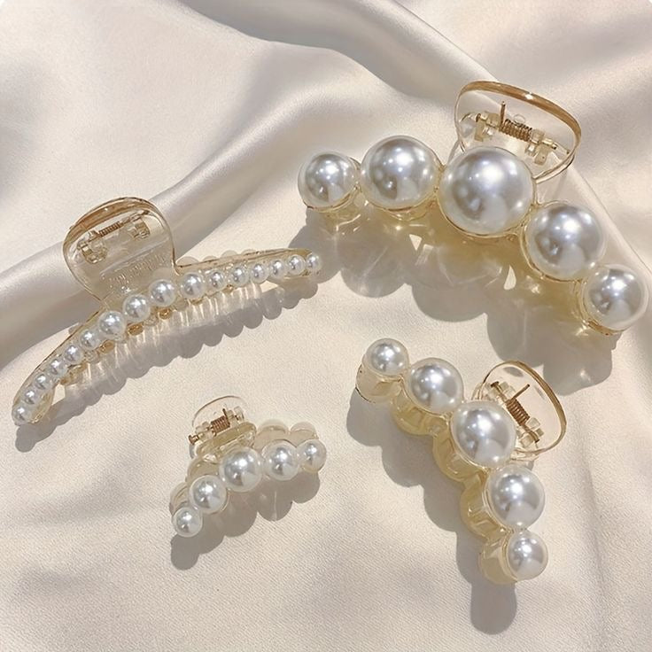 HairClip vintage de Perlas