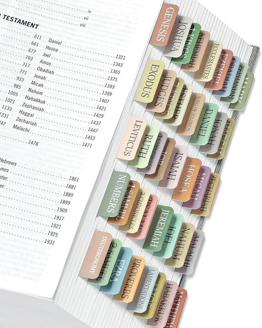 TABS PARA LIBROS EN LA BIBLIA