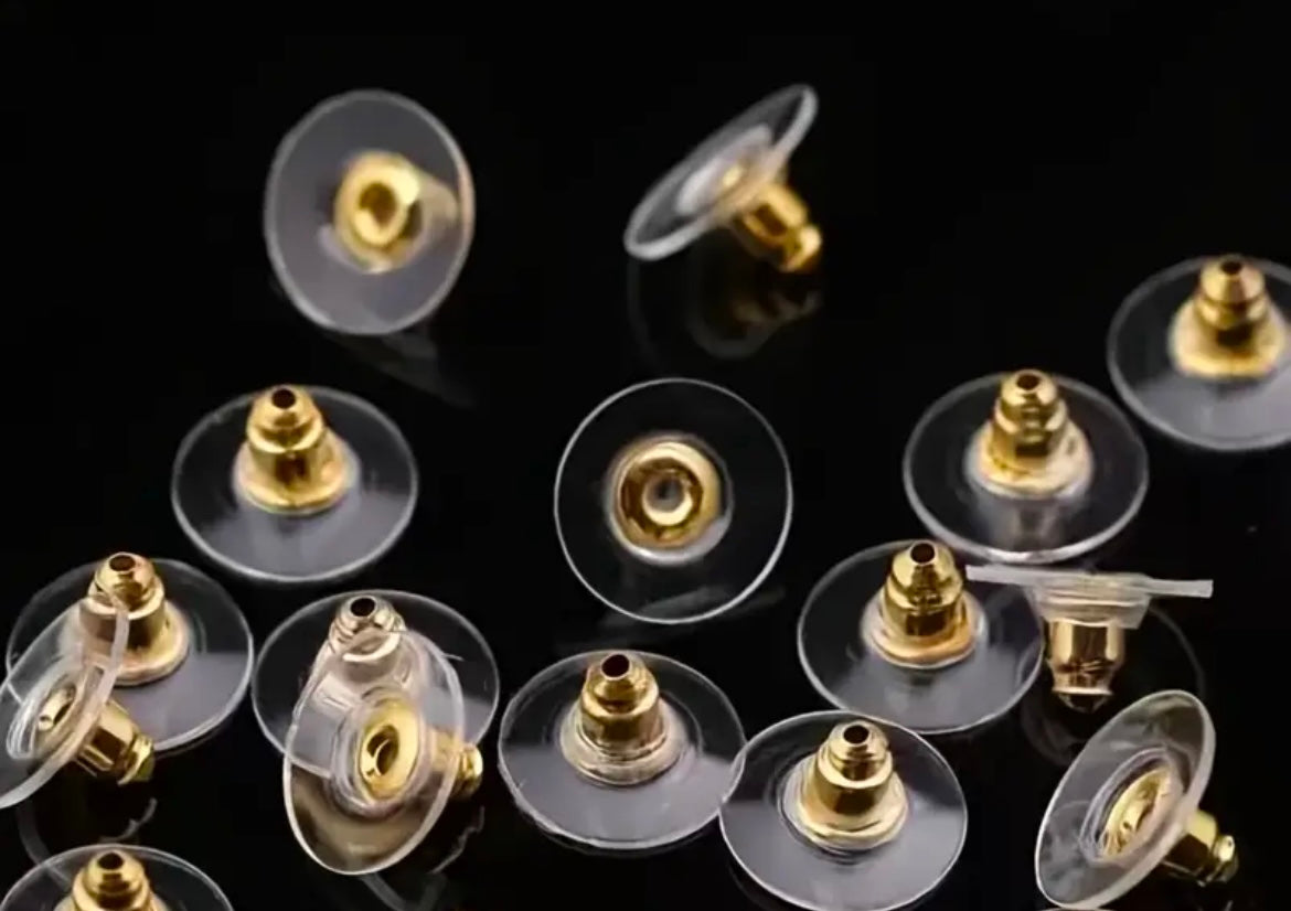 Seguro para arete de metal y plástico x10 pares