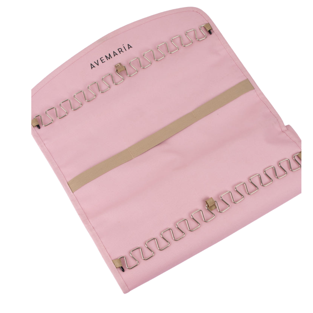 Estuche Rosa Organizador de Accesorios