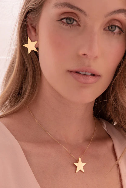 Set de cadena y aretes Maxi Estrella