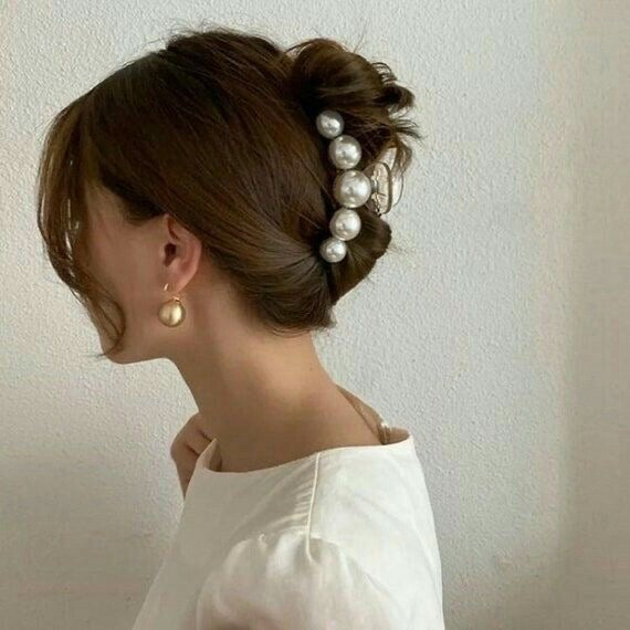 HairClip vintage de Perlas