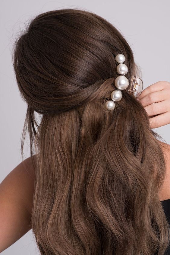 HairClip vintage de Perlas